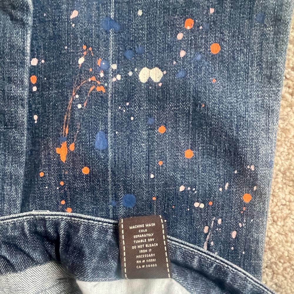 7 For All Mankind Paint Splatter bootcut jeans, size 31 - Picture 11 of 11